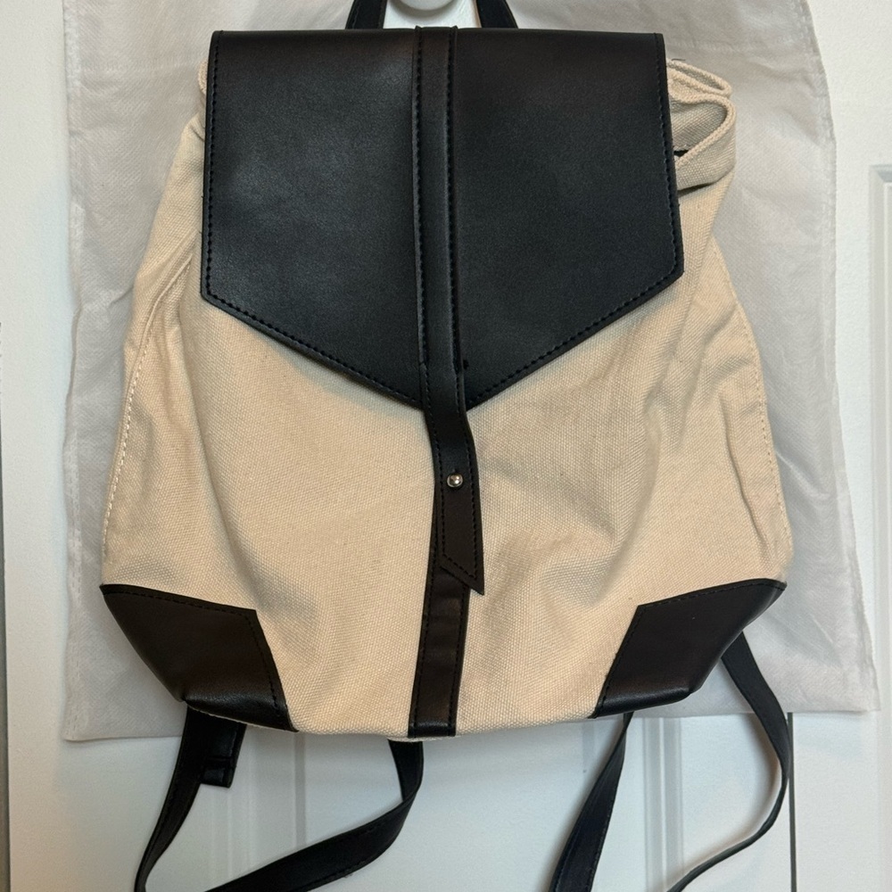 NWOT - Deux Lux Black and Cream Minimalist Backpack